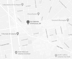 Mappa dell'ufficio di Catania, Italia